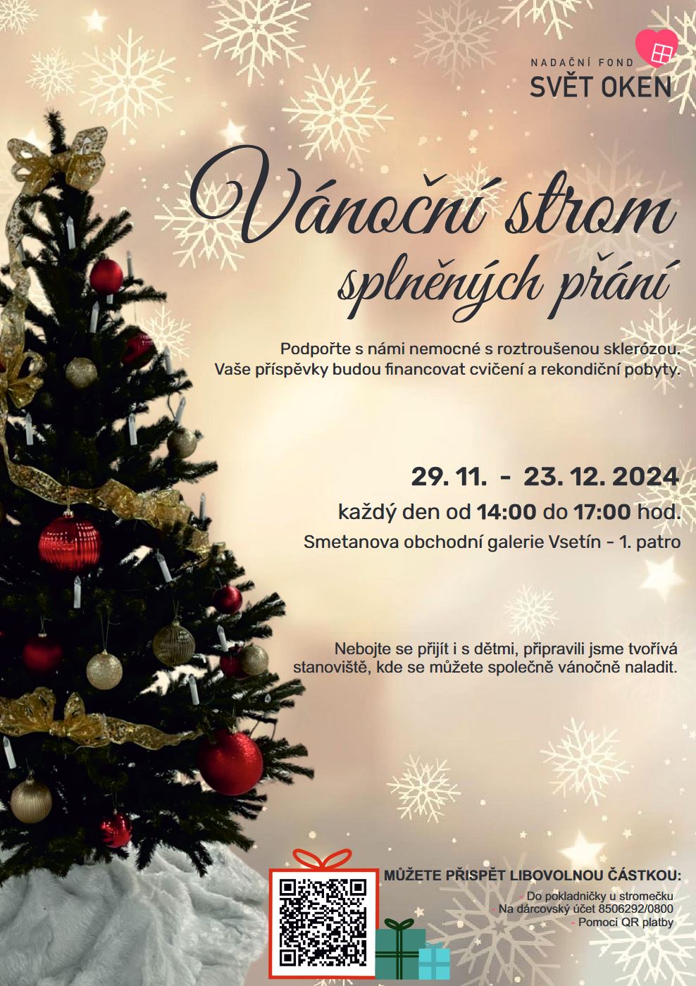 Vánoční strom splněných přání 2024